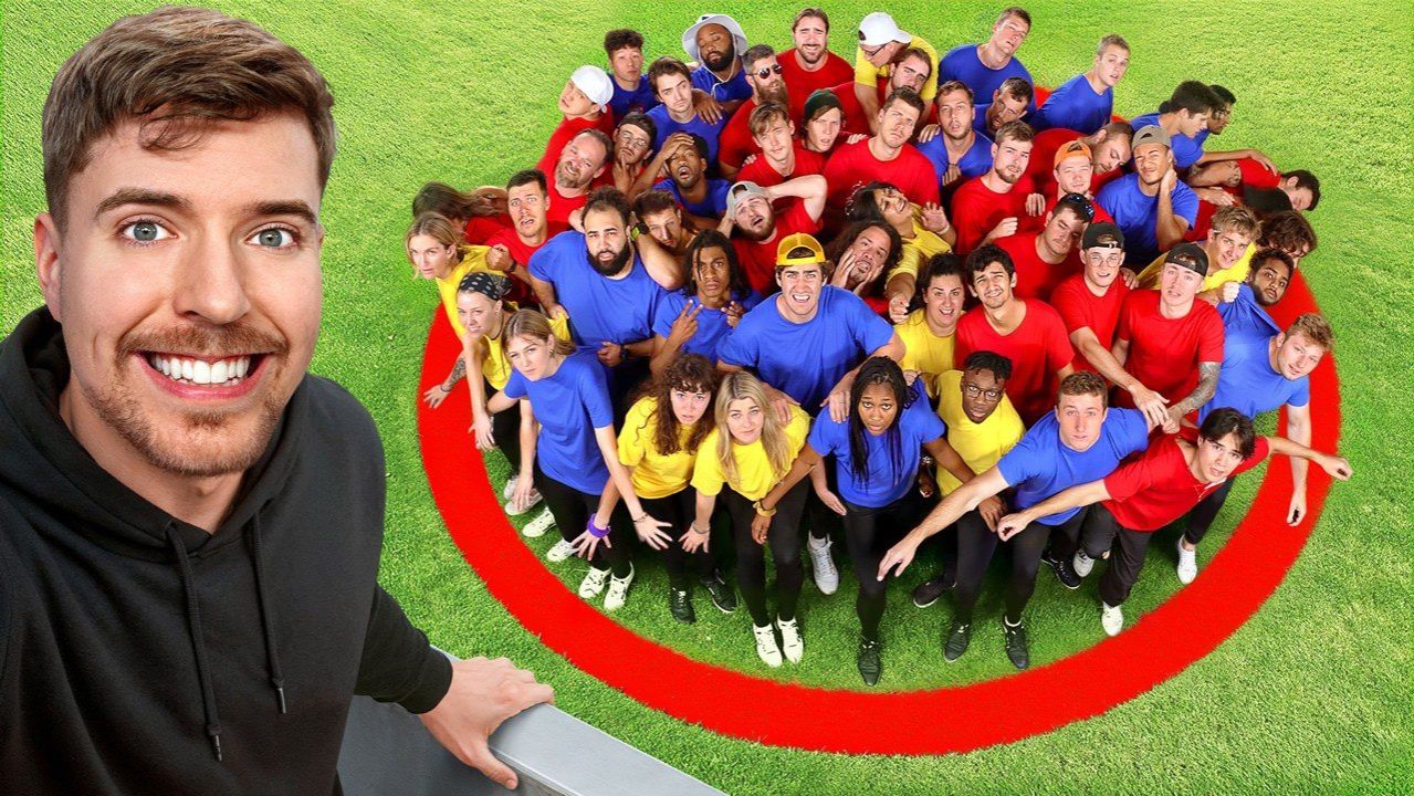 КТО ПОСЛЕДНИЙ ПОКИНЕТ КРУГ, ПОЛУЧИТ $500,000 MRBEAST МИСТЕРБИСТ НА РУССКОМ мистер бис