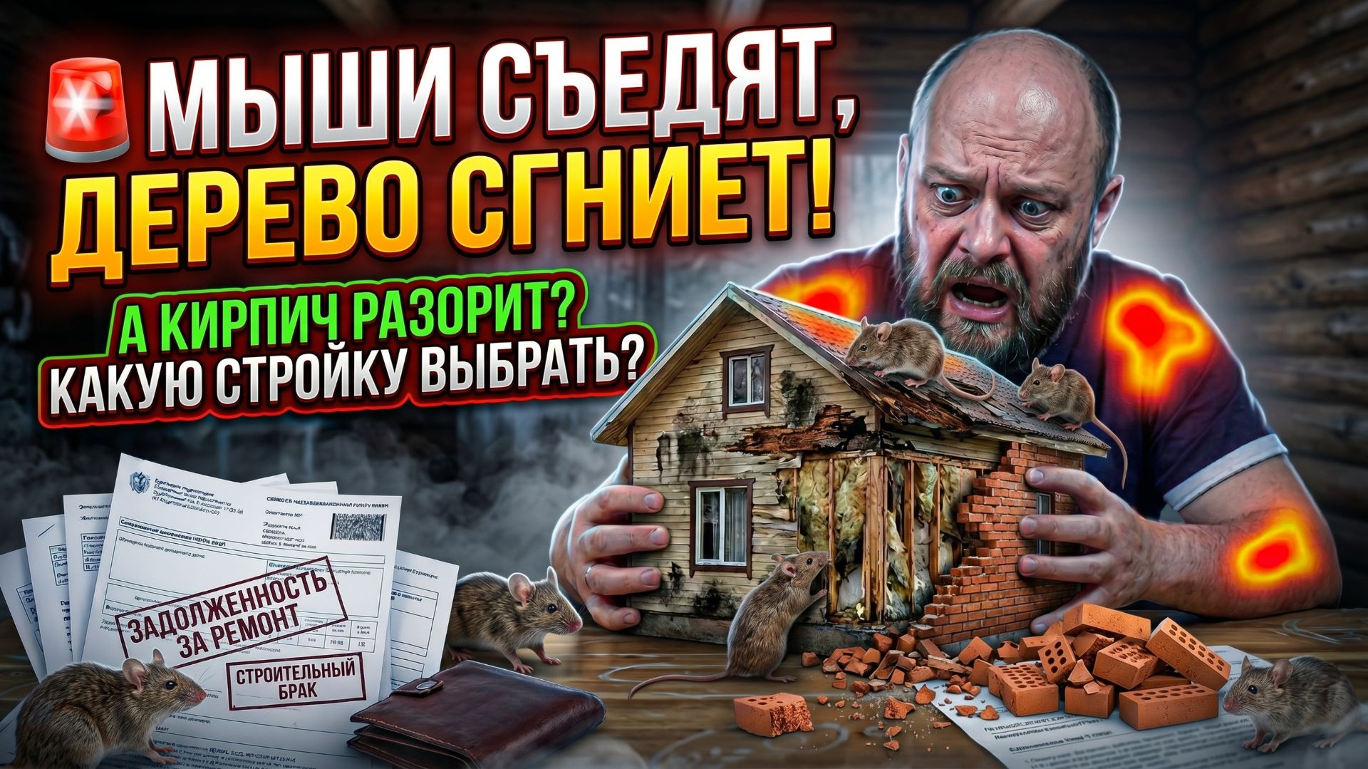 🚨 Каркас съедят мыши, дерево сгниёт, а кирпич разорит? Какую технологию строительства дома выбрать? смотреть онлайн
