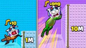 ЭВОЛЮЦИЯ ПРЫЖКА +1 ПРЫЖОК КАЖДУЮ СЕКУНДУ от НУБА до ПРО в ROBLOX +1 Jump Evolve Tower