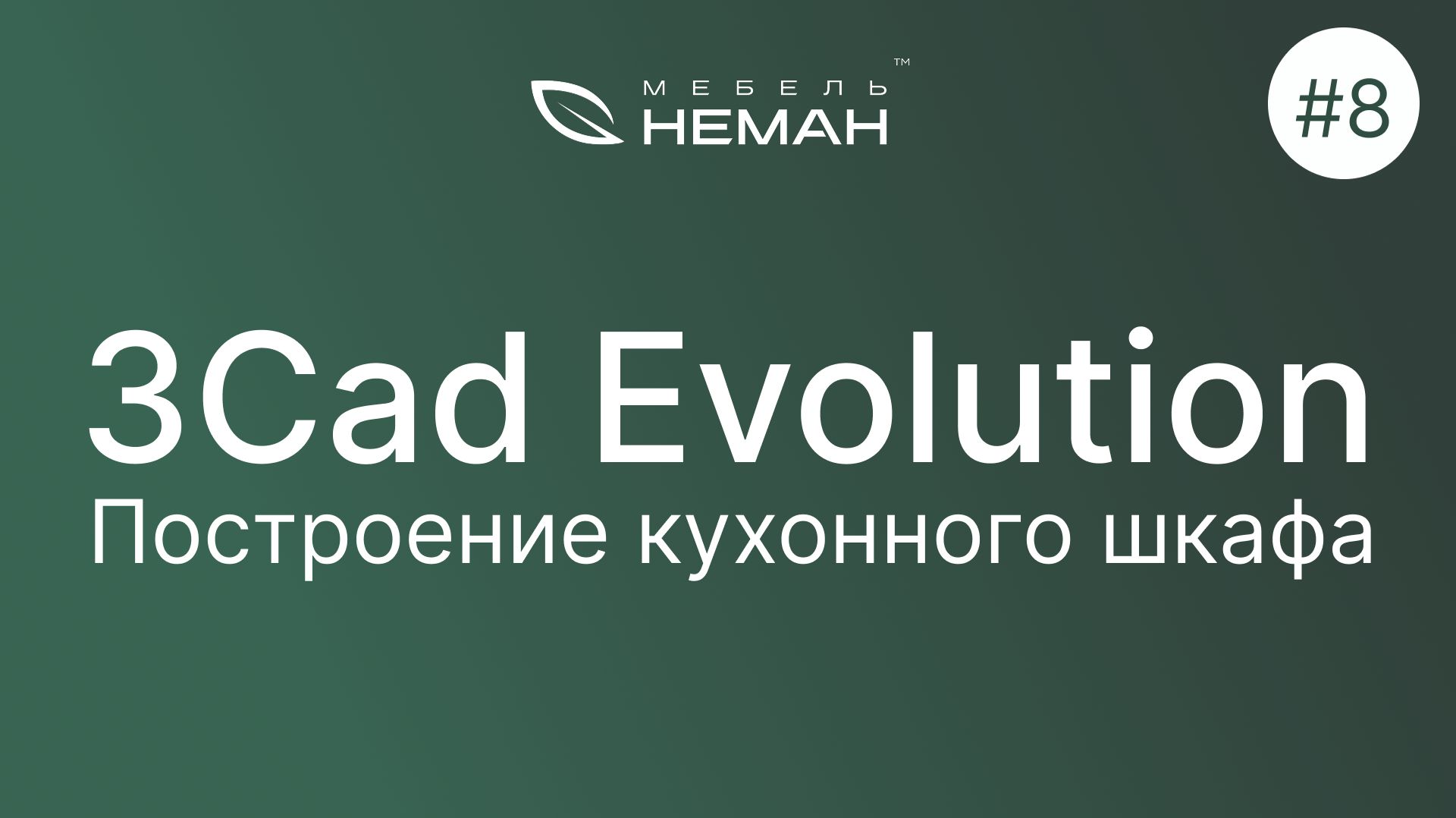 Мебель-Неман уроки 3Cad Evolution. Урок №8.Построение кухонного шкафа