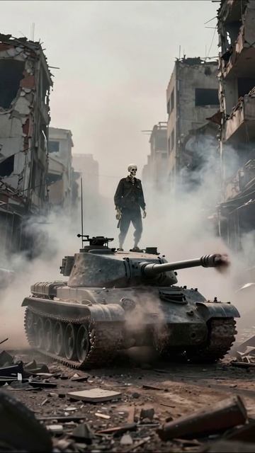 Разрушенные надежды: призрак войны на танке #война #разрушение #безысходность