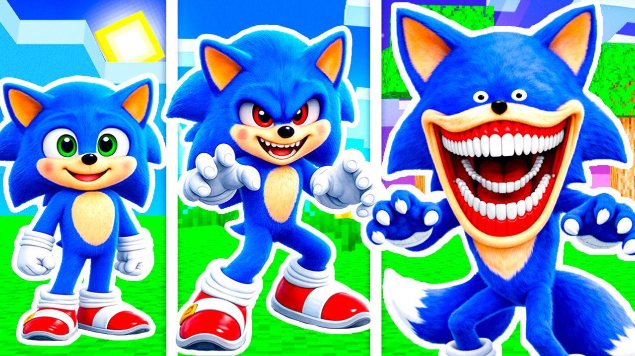 КАК МЕНЯЛСЯ СОНИК EXE ТЕЙПС ШИН в МАЙНКРАФТ ЭВОЛЮЦИЯ