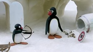 МУЛЬТИК ДЛЯ ДЕТЕЙ ПРО ПИНГВИНОВ🐧🐧. ПИНГВИН НАУЧИЛСЯ СТРЕЛЯТЬ ИЗ ЛУКА. МУЛЬТФИЛЬМЫ ДЛЯ ДЕТЕЙ.