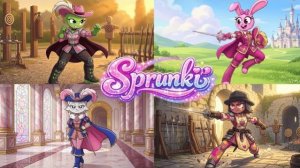 СПРУНКИ КРАСИВЫЕ КОРОЛЕВСКИЕ ВОИНЫ 💗⚔️👑 SPRUNKI ДЕВУШКИ АНИМАЦИЯ МУЛЬТИК