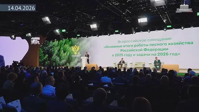 Вице-премьер Дмитрий Патрушев подвел итоги работы лесного хозяйства РФ в 2025 году, 14 апреля 2026