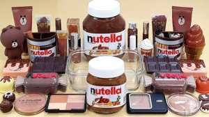 НУТЕЛЛА СЛАЙМ СМЕШИВАЮ ВСЁ ПОДРЯД В СЛАЙМ! ЗАЛИПАТЕЛЬНОЕ ASMR ВИДЕО ОЧЕНЬ СЛАДКО РЕАЛЬНО