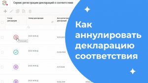 Как аннулировать декларацию соответствия на сайте ФГИС Росаккредитации. Видеоинструкция.
