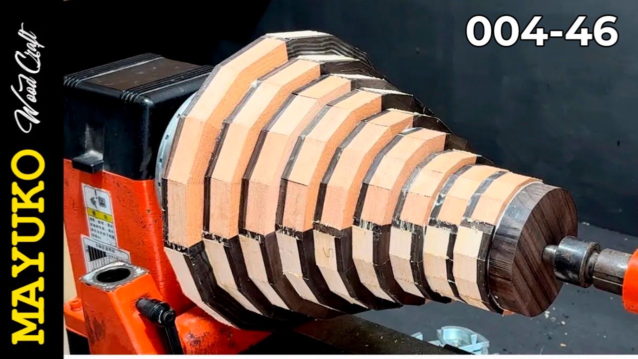 Сегментная Ваза из клёна Токарка по дереву своими руками Сегментное точение по дереву Мастер классы