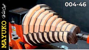 Сегментная Ваза из клёна Токарка по дереву своими руками Сегментное точение по дереву Мастер классы