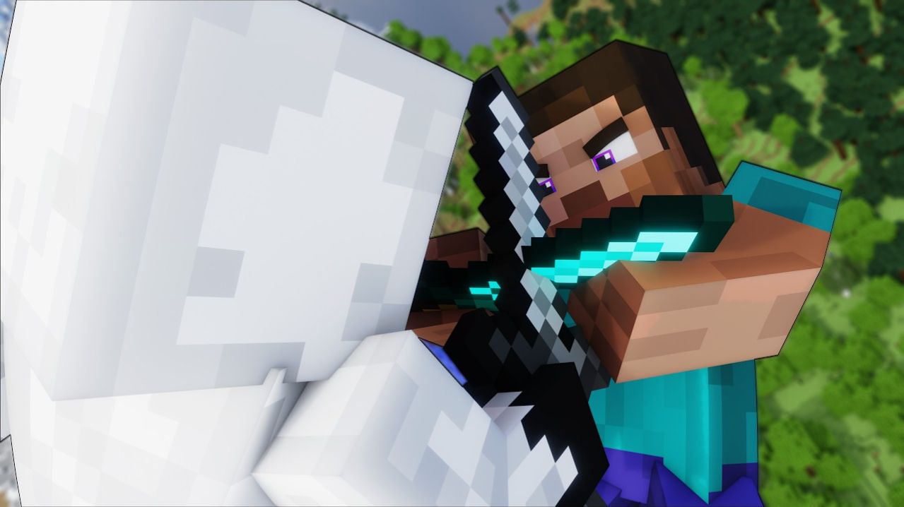 Алекс и Стив против Существа 303 - Майнкрафт Мультики