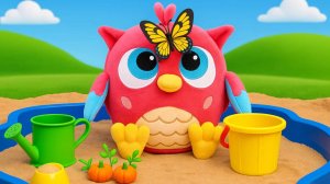 Кто прячется в песке? Совенок Хоп Хоп нашел зверят! Узнаем вместе, чем они питаются