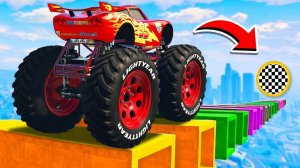 СМОЖЕТ ЛИ МОНСТР ТРАК МОЛНИЯ МАКВИН ПРОЕХАТЬ СЛОМАННУЮ ДОРОГУ В ГТА 5 ЭКСПЕРИМЕНТ В ГТА 5!