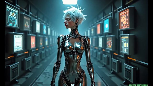 ИИарт 8-54 - Киберпанк Алиса и корпорация Сумасшедшая королева