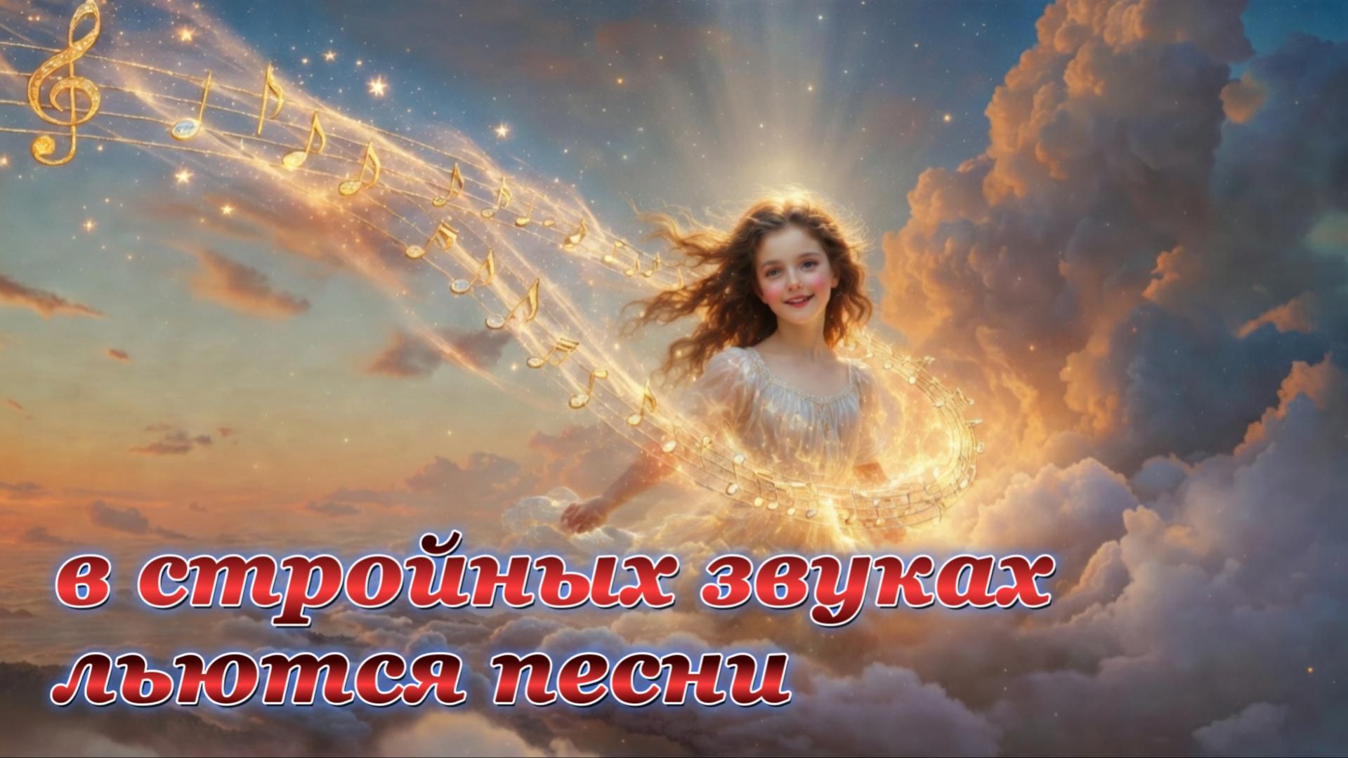 В стройных звуках льется песня