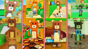 4 разные игры Super Bear Adventure в Roblox