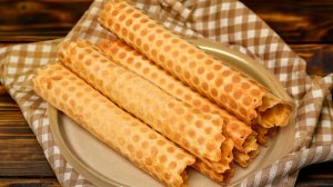 Вафельные трубочки.