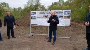 Глава Ачинского округа Игорь Титенков о подтоплении набережной реки Чулым