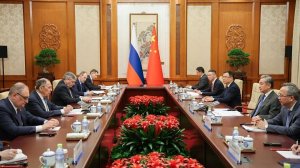 Министр иностранных дел РФ С.В.Лавров с Министром иностранных дел Китая Ван И, Пекин, 14 апреля 2026