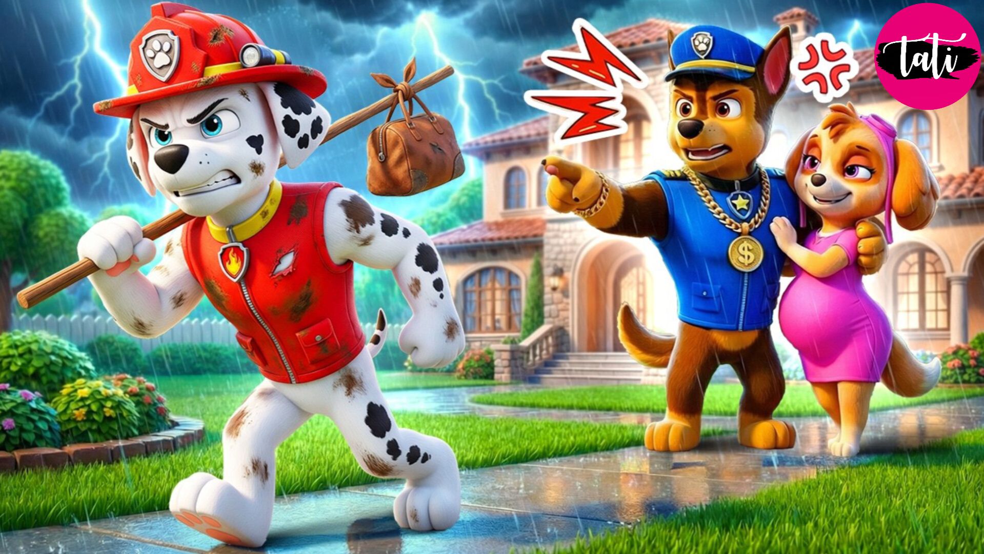 Щенячий патруль и Маршалл. Залипательное видео. Мультфильм для детей и малышей. Анимация 404