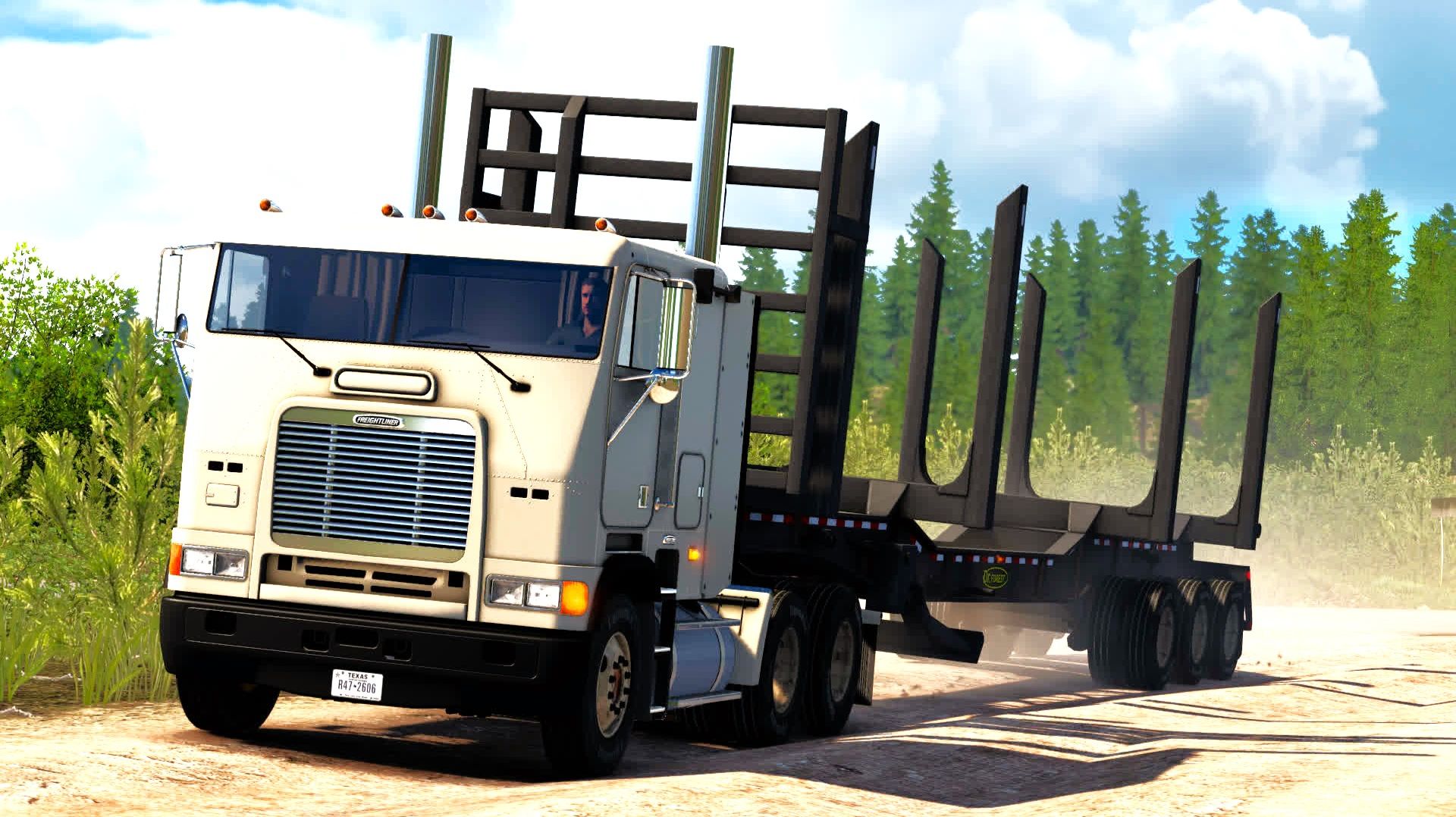 624 / ATS 1.58 / Freightliner FLB / Сегодня работаю в Айдахо. Штат - Самоцвет.