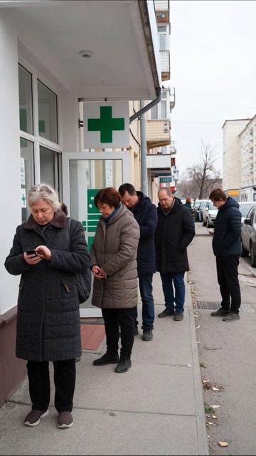 Ожидание помощи в мире серых будней #аптека #одиночество #безысходность