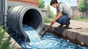 Использование пружинного троса для очистки труб