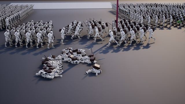 Заполнение персонажами фронта и критические удары, тактика Духа Времени (UE 4)