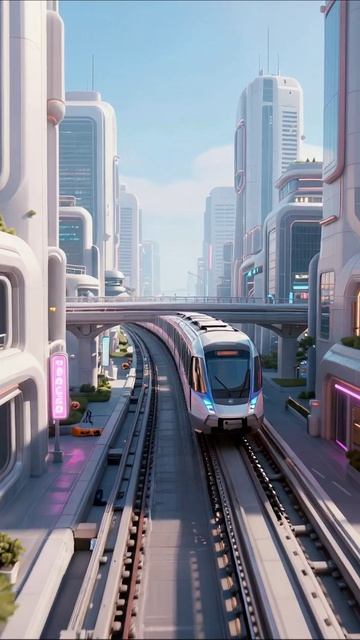 Современные города: поезда будущего #транспорт #архитектура #будущее