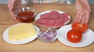 Пицца на сковороде Тесто на кефире без дрожжей