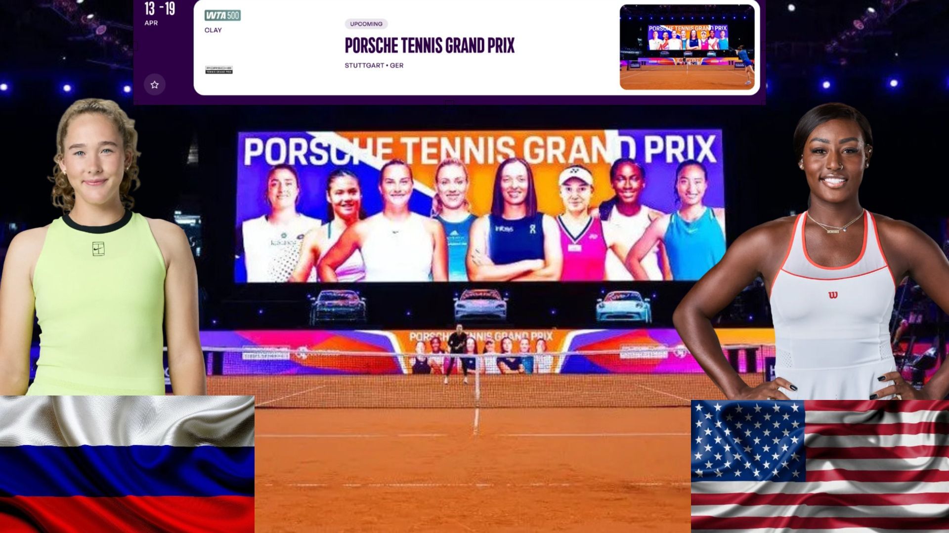 ⏰15:30 (6) 🇷🇺Мирра Андреева - (Q) 🇺🇸Алисия Паркс