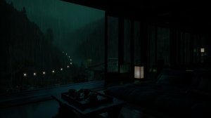 Ночной дождь за окном 🌧️ Уютная атмосфера для сна и расслабления