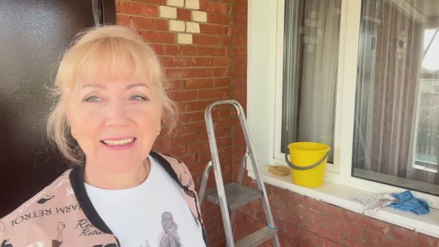 Продолжаю мыть окна 😉// высадила перцы//по кофейку//ужин приготовила ужин//