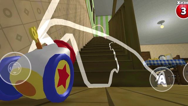 где все стикеры в гигантском доме!В игре Super Bear Adventure.