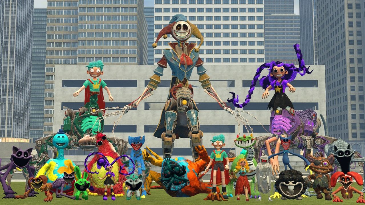 Выживший Новый Ходячий Прототип И Все Монстры Из 5-й Главы Poppy Playtime