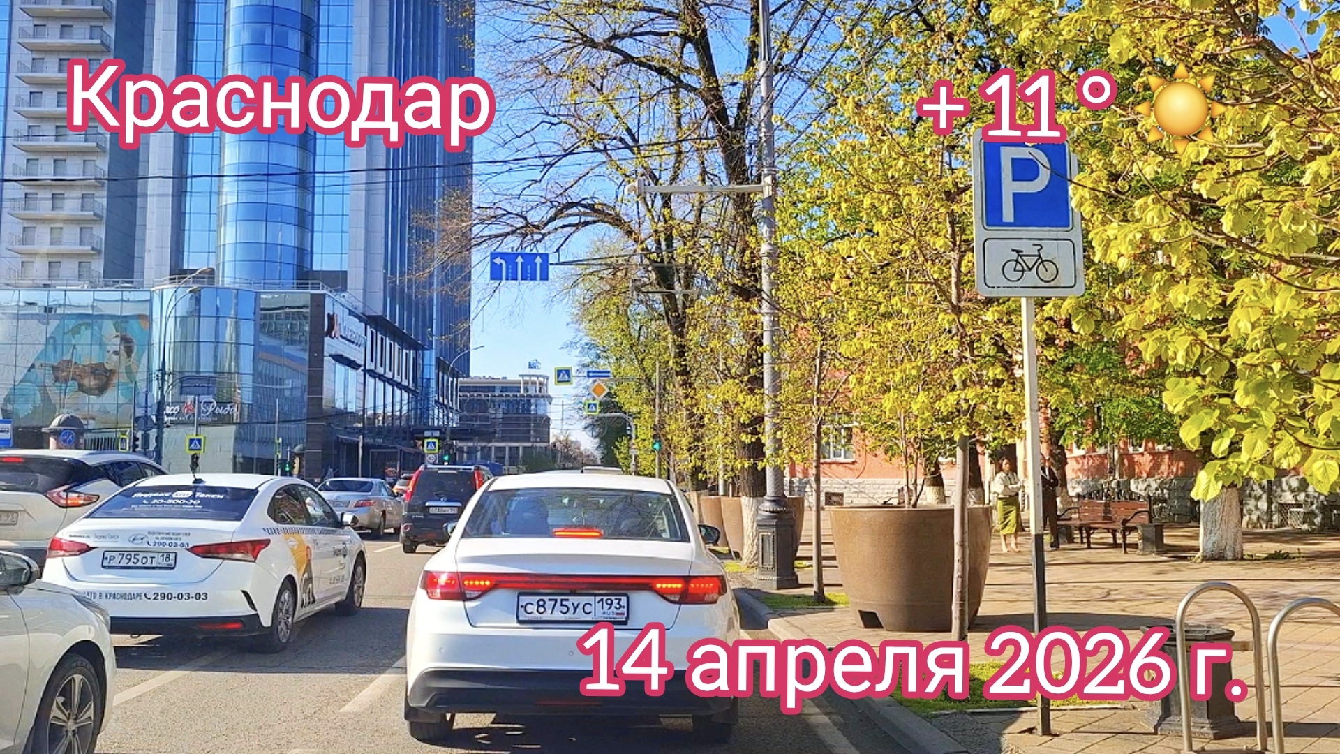 Краснодар - поездка по городу - ул. Красная - 14 апреля 2026 г.