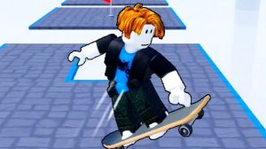 Мультики для самых маленьких Roblox Катаемся на скейте Роблокс