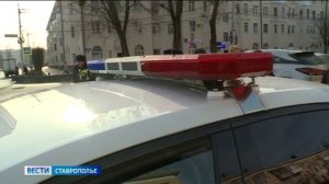 В Михайловске водитель  врезался в столб и заявил об угоне