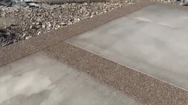 Home Sweet Home Again! Exposed Aggregate Border