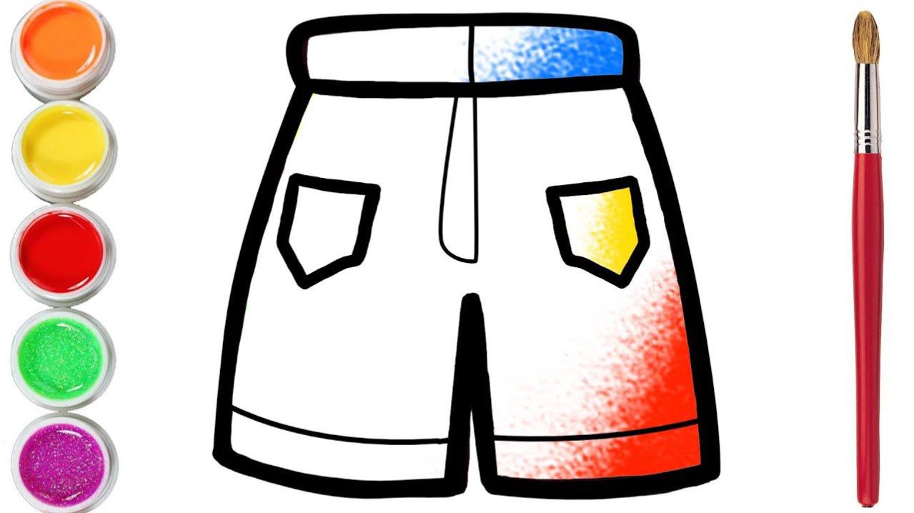 Мультик для детей-Рисование ШОРТЫ для детей/Как нарисовать ШОРТЫ для детей