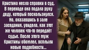Истории из жизни. Слушать истории.  Кристина несла справки в суд. В переходе она подала руку деду