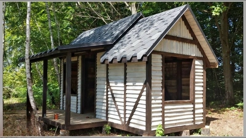 Дом из паллет своими руками. Полный процесс строительства от фундамента до крыши. Бушкрафт