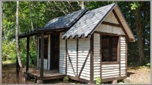 Дом из паллет своими руками. Полный процесс строительства от фундамента до крыши. Бушкрафт