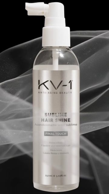 Несмываемый спрей с экстрактом чёрной икры Sublime Hair Shine KV-1, Испания
