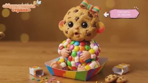 Сладкие мультяшные малыши кушают вкусняшки. ИИ - анимация.