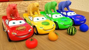 Уличные транспортные средства против Молнии Маккуина — Полярная груша — Детские стишки и песни