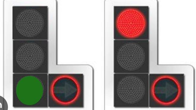 2 светофора, без табло