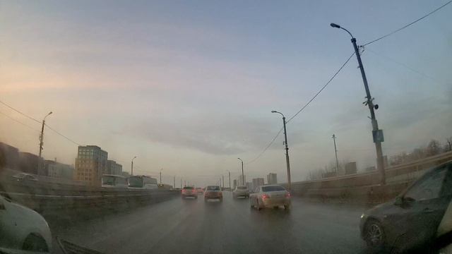 Едем по Тюмени: маршрут до музыкальной школы на автомобиле | Видео с регистратора