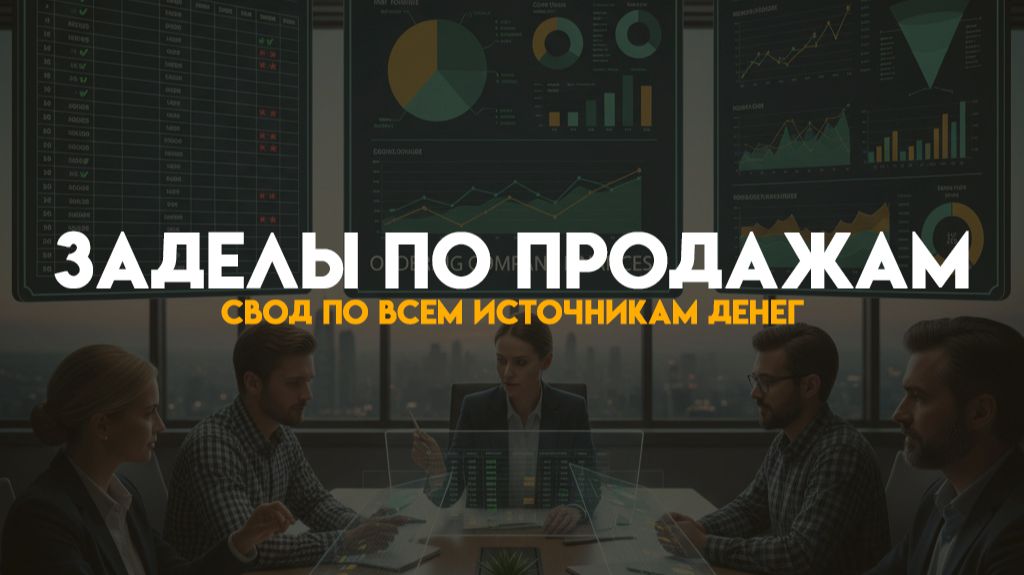 Урок Заделы по продажам – свод по всем источникам денег