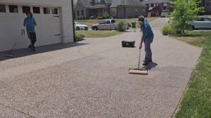 How to Seal Aggregate Driveway with a Color Change Sealant