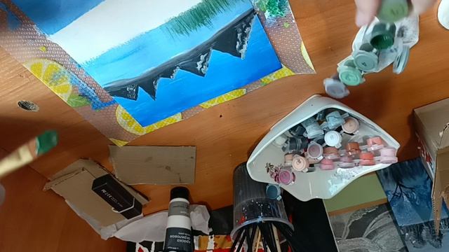 Пишем акрилом. Как нарисовать картину акрилом на листе .